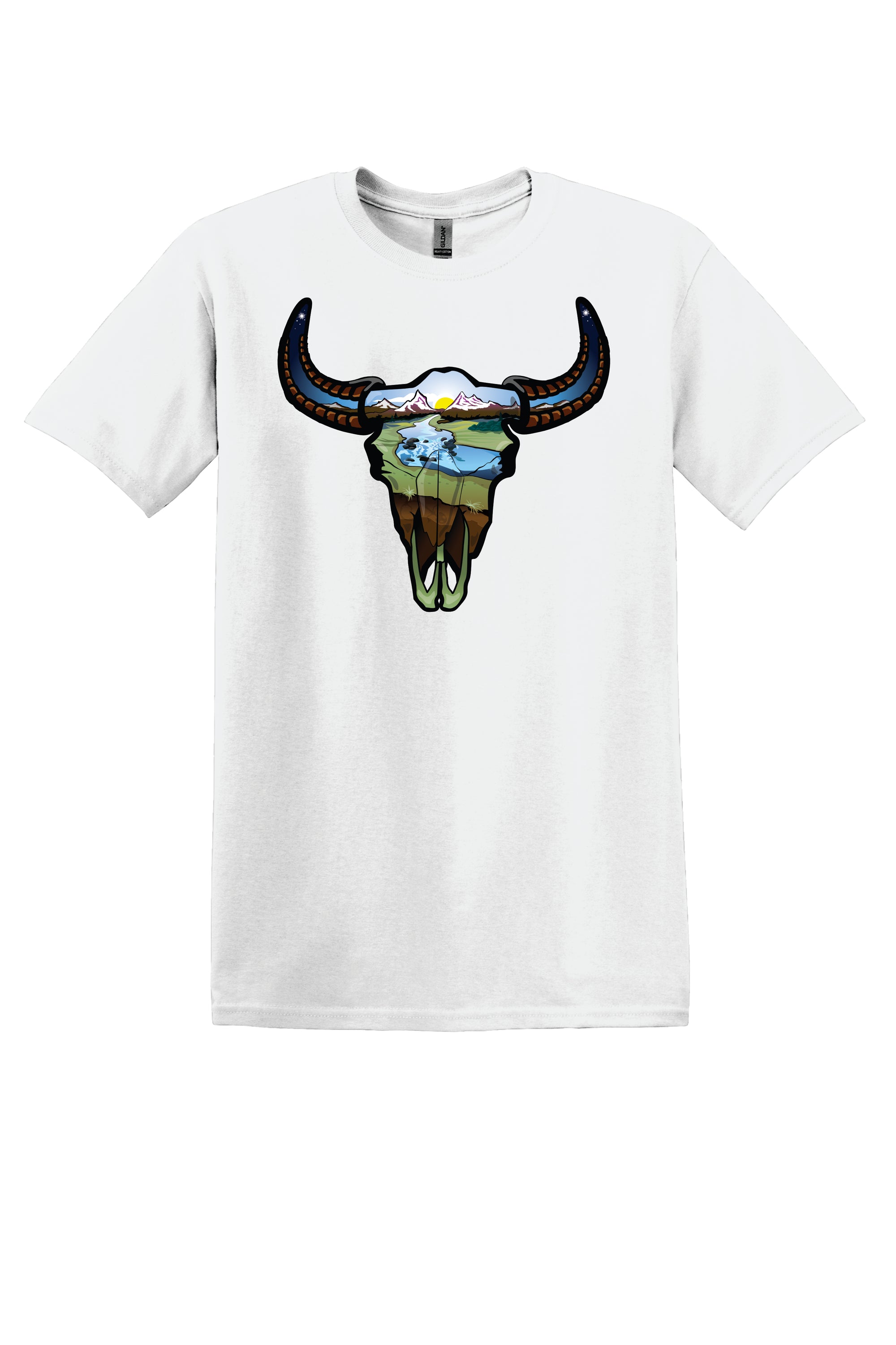 Mountain Buffalo Skull Shirt